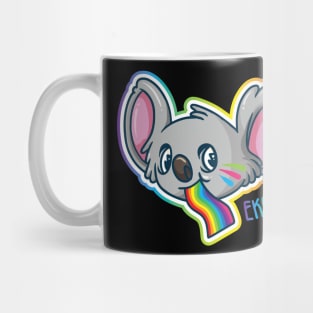 Cute Ekoalaity Koala Bear with Rainbow Tongue Mug